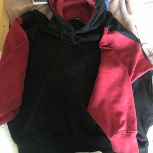 Red and black brandy Melville hoodie